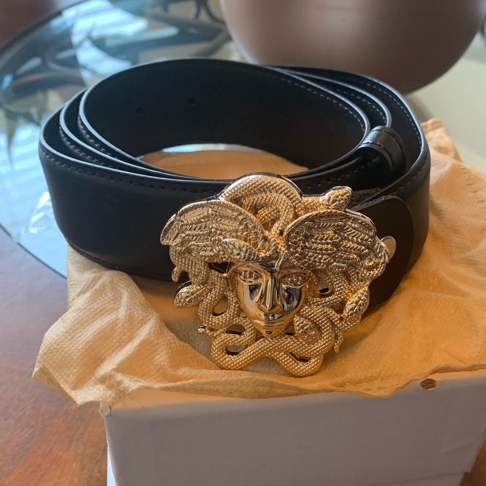 Black Medusa Head Belt